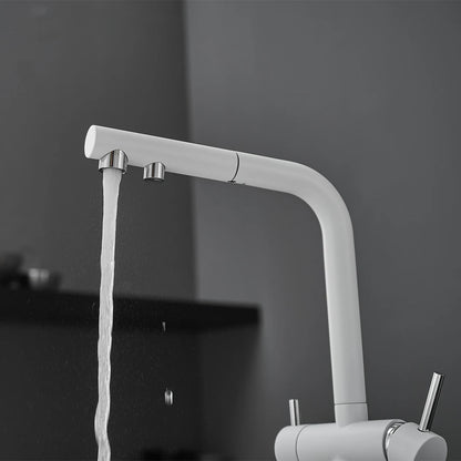 Brushed Gold Pull Out Filter Mixer Faucets Quality