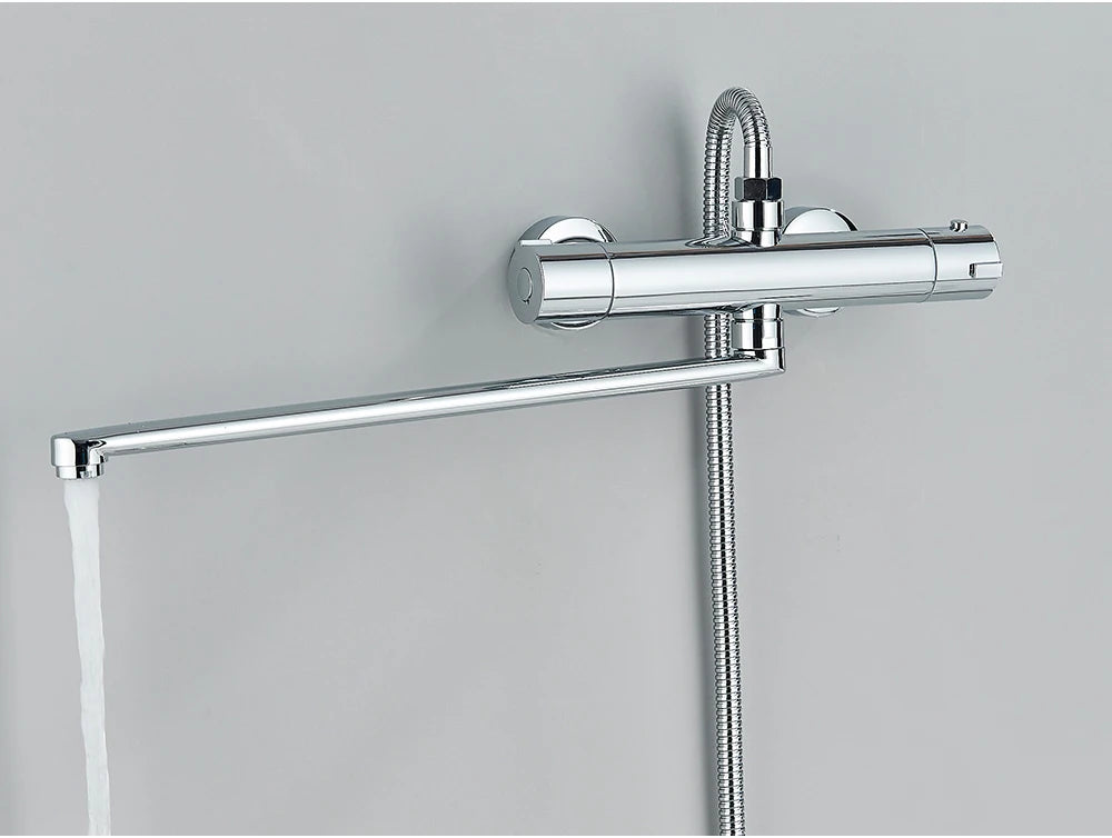 Chrome Thermostatic Shower Faucets Bathroom Thermostatic Mixer