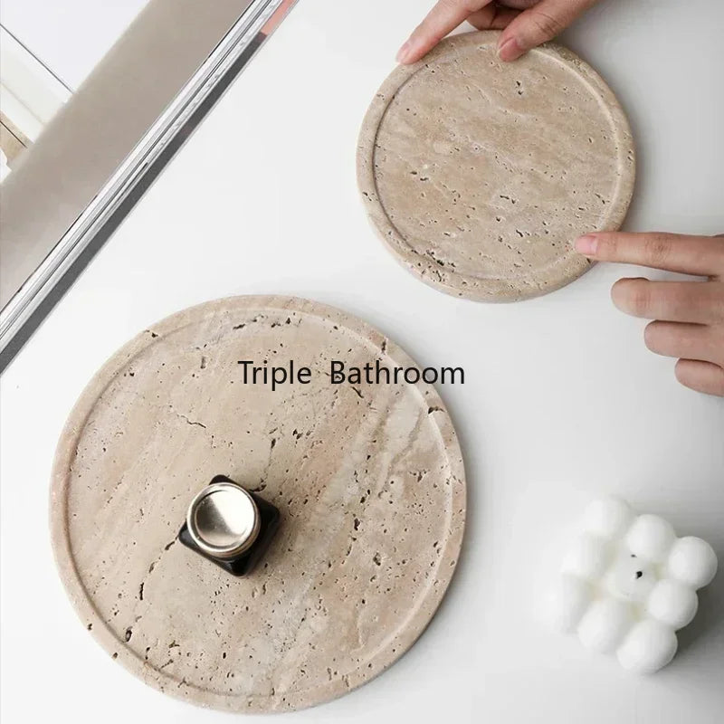 Natural Cave Stone Bathroom Supplies Jewelry Storage Tray