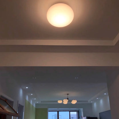 Modern White Wall Lamp Ball Glass Wall Sconce
