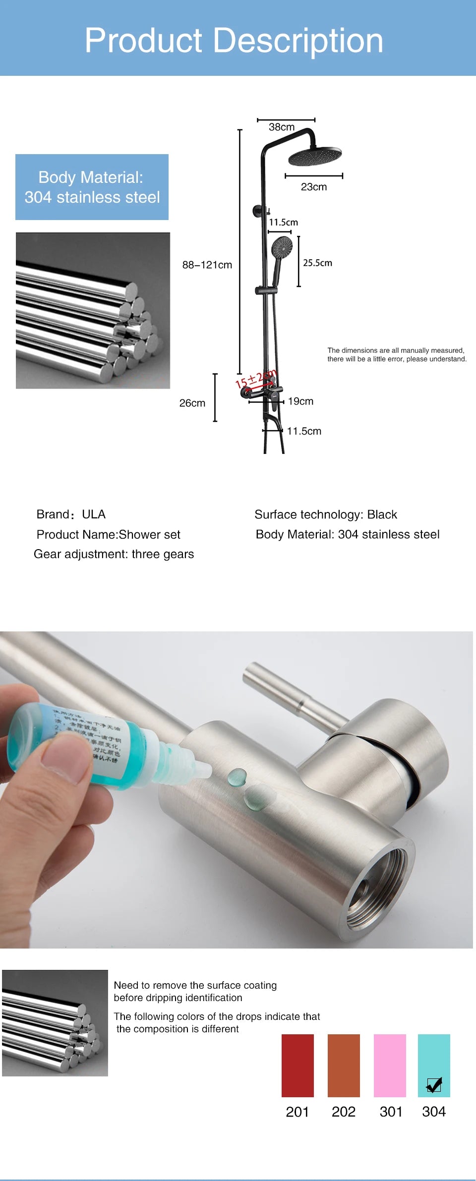 Ula Bathroom Shower Faucet Mixer Bathtub Shower Mixer