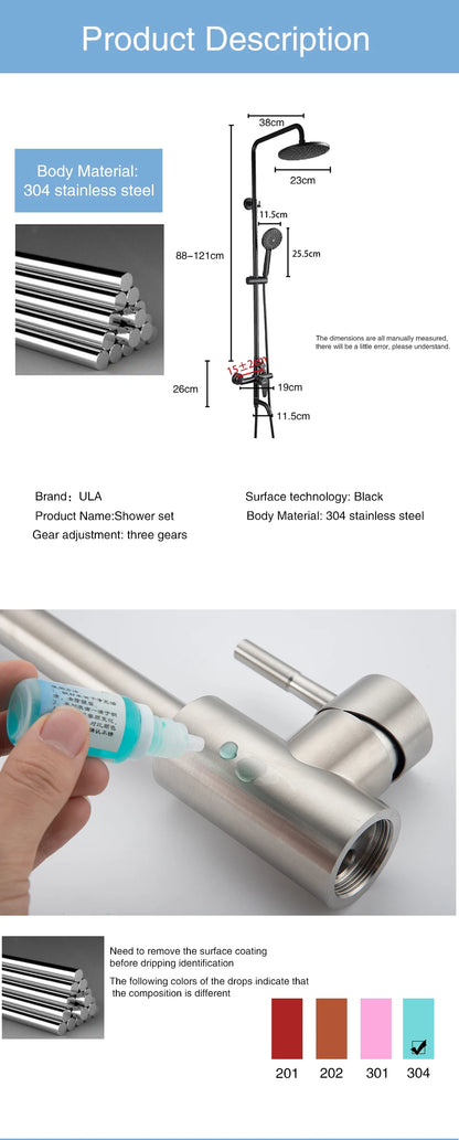 Ula Bathroom Shower Faucet Mixer Bathtub Shower Mixer
