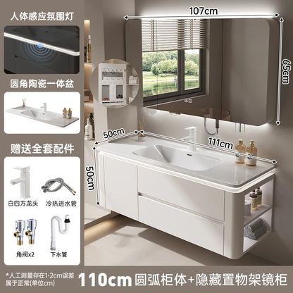 Led Light Ensuite Bathroom Cabinet Basin Designs Mirror