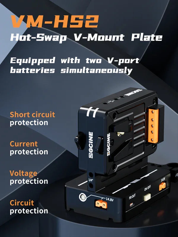 Zgcine Vm-Hs2 Swap Shark Fin Dual Micro Mount