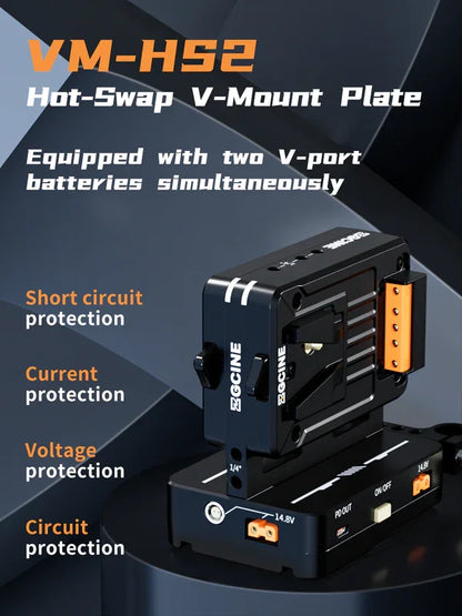 Zgcine Vm-Hs2 Swap Shark Fin Dual Micro Mount