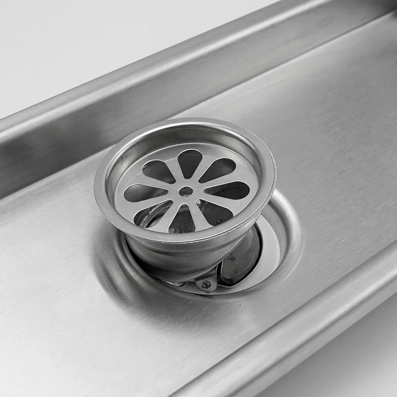 304 Stainless Steel Bathroom Drain Brushed Rose Gold