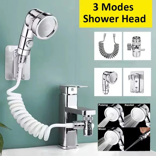 Shower Faucet Handheld Shower Head Spray Tap Extender