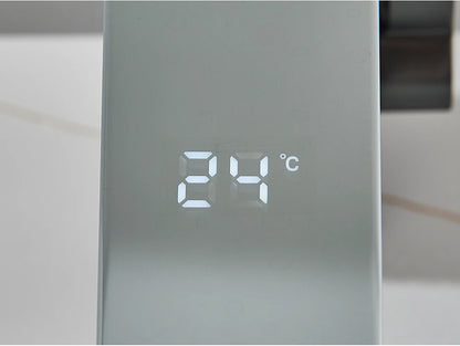 White Chrome Smart Sensor Basin Faucet Screen Digital