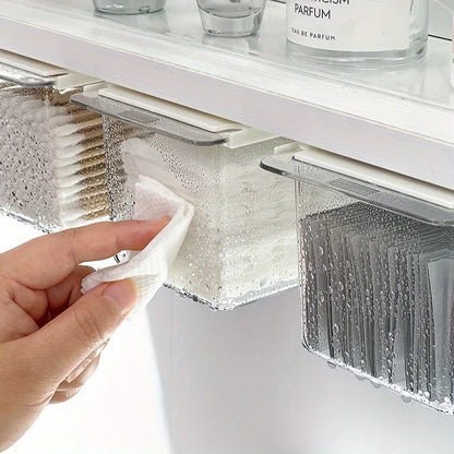 Transparent Bathroom Cotton Stick Makeup Cotton Bathroom Pull-Out