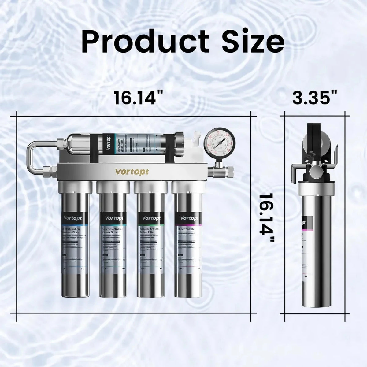 U1 Ultrafiltration 01 Micron Under Sink Water Filter