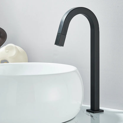 Fmhjfisd Basin Sink Faucet Black/Chrome Deck Mount Cold
