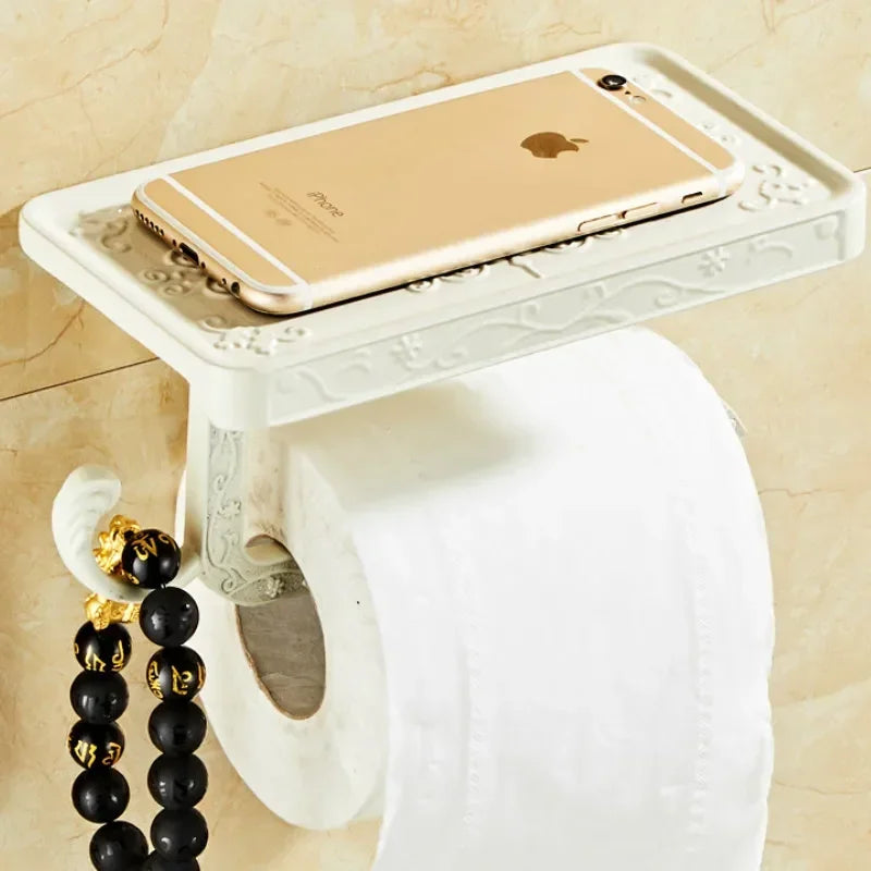 Antique Brass Toilet Paper Holder Bathroom Mobile Tssue