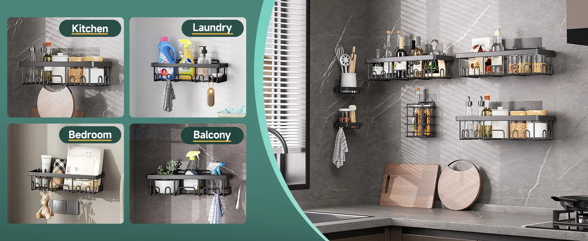 Pack Shower Caddy Organizer Rack Shelf Inside Shower