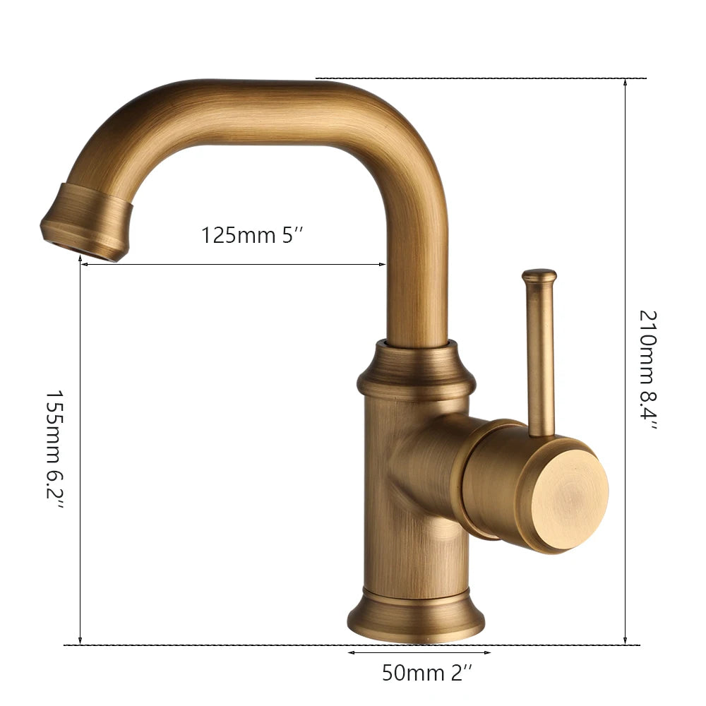 Zappo Bathroom Basin Faucet Rotatable Spout Cold Water