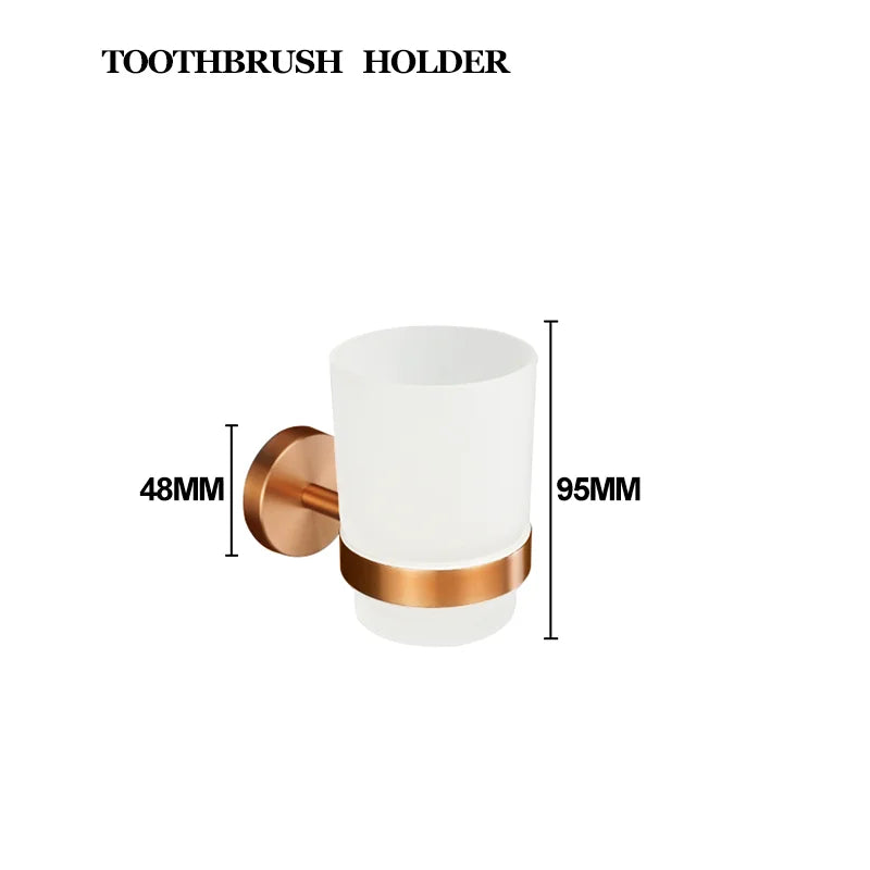High Quality Brushed Rose Gold Bathroom Pendant Towel