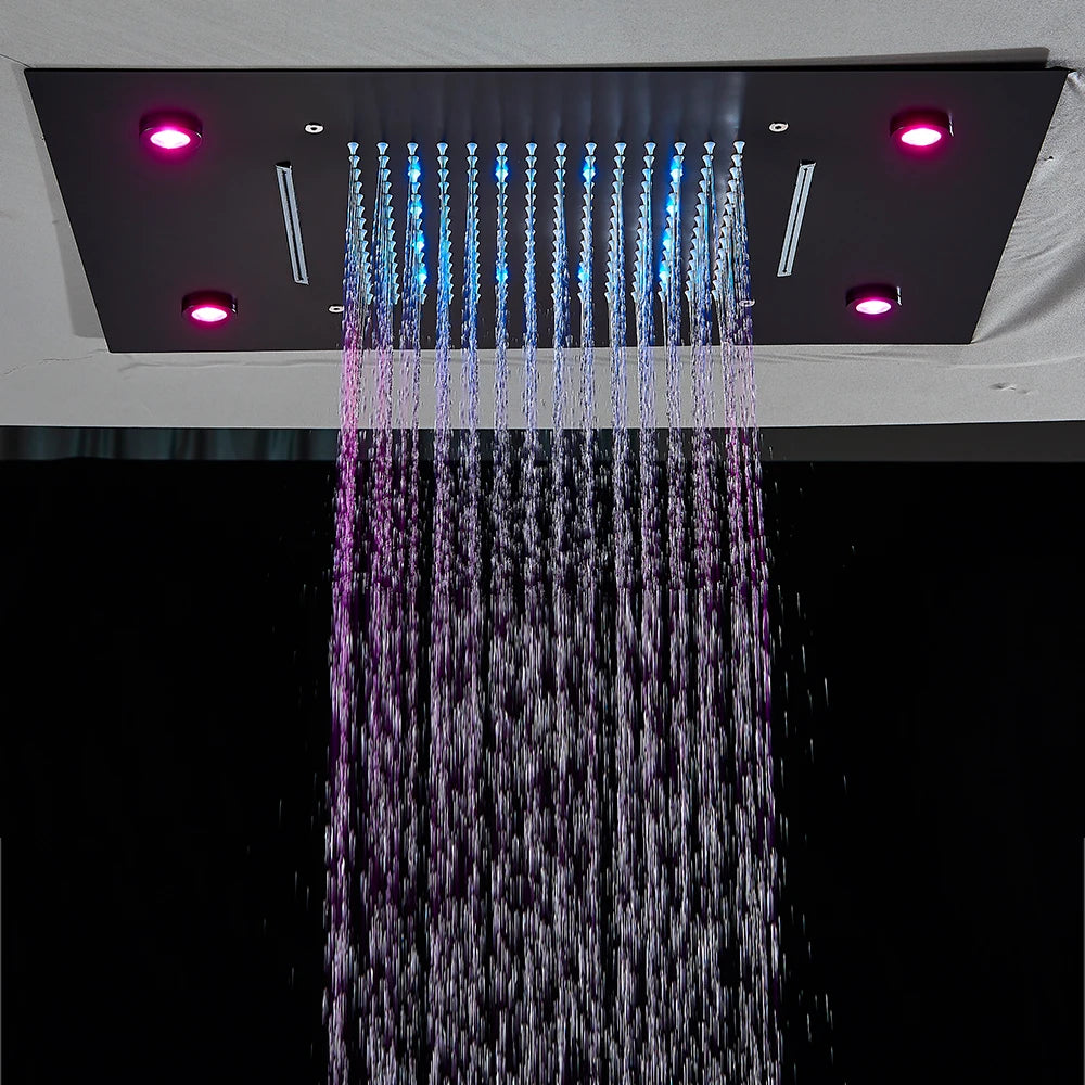 Digital Display Thermostatic Rain Shower System 14 20