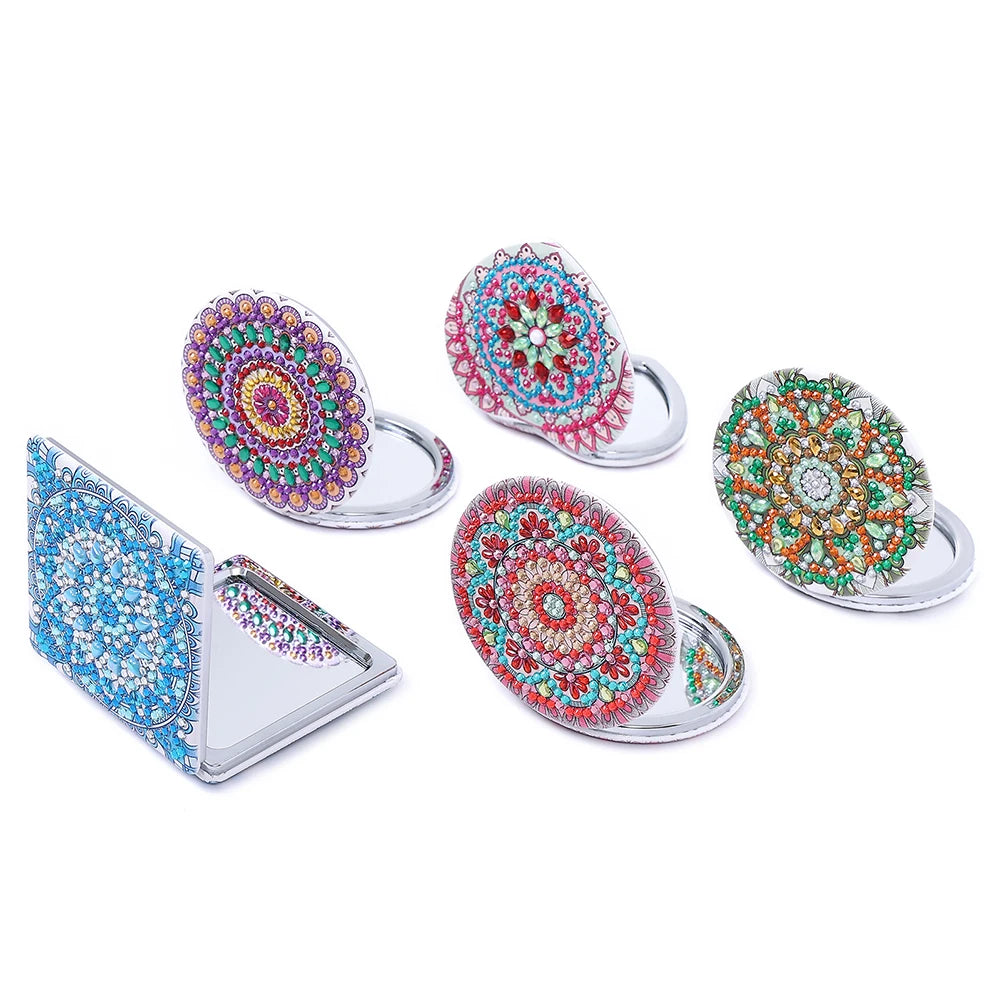Diy Diamond Art Mosaic Makeup Mirror Cross Stitch