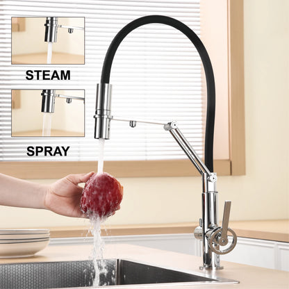Gun Gray Brass Island Style Faucet Filtered Water