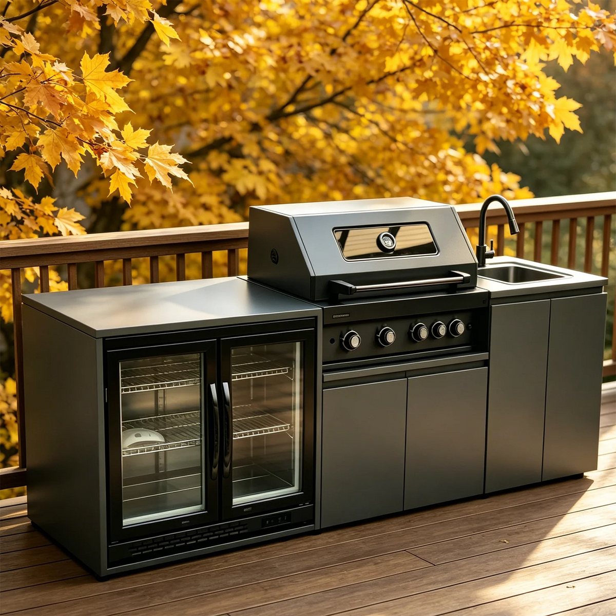 Modern Modular Functional Stainless Steel Outdoor Cabinets Grill