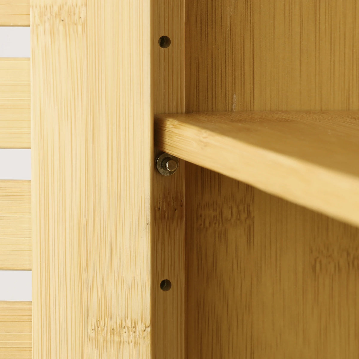 Wall Mounted Bamboo Bathroom Cabinet Storage Shelf Medicine