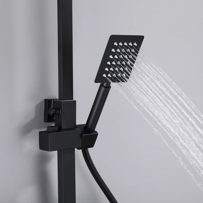 Matte Black Shower Faucet Rainfall High Quality All