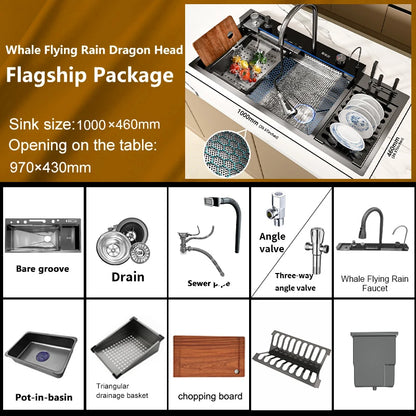 Stainless Steel Waterfall Sink Various Styles Sinks Digital