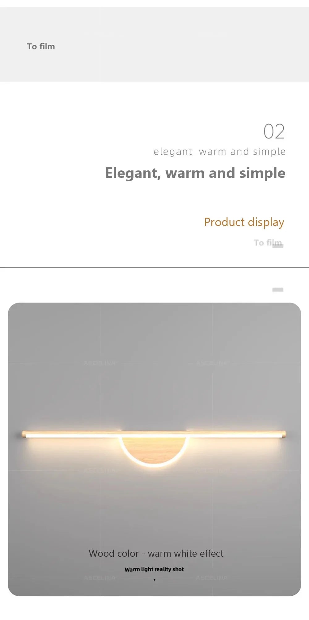 Modern Led Wall Lamp Bathroom Mirror Line Sconce