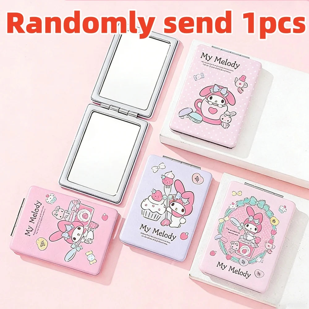 Genuine Hello Kitty Melody Folding Makeup Mirror Cartoon