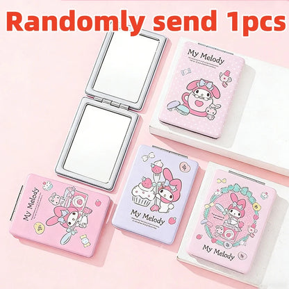 Genuine Hello Kitty Melody Folding Makeup Mirror Cartoon