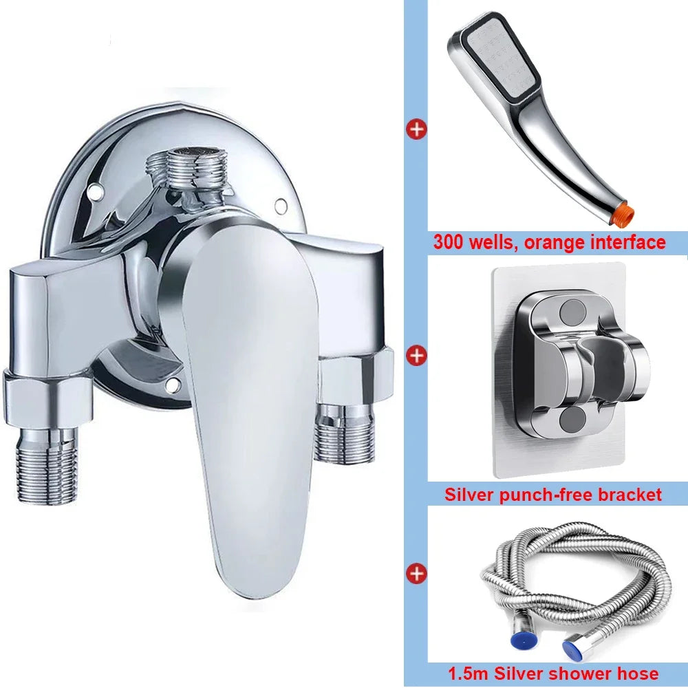 G1/2 Bathtub Shower Faucet Cold Water Mixing Valve