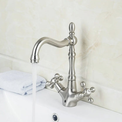 Kemaidi Golden Bathroom Basin Sink Faucet 360 Swivel
