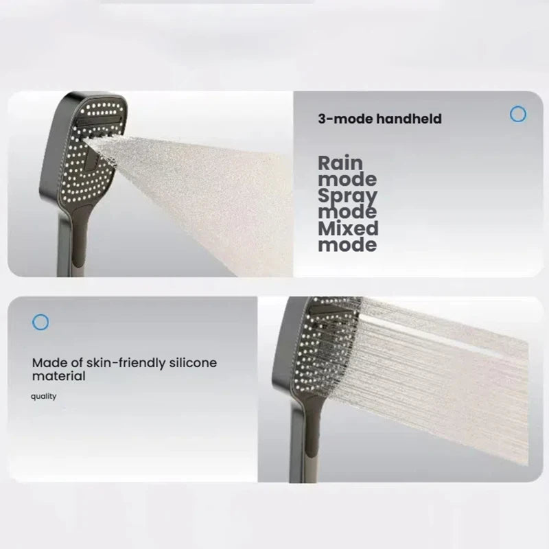 Cold Water Shower Bathroom Piano Keys Digital Display