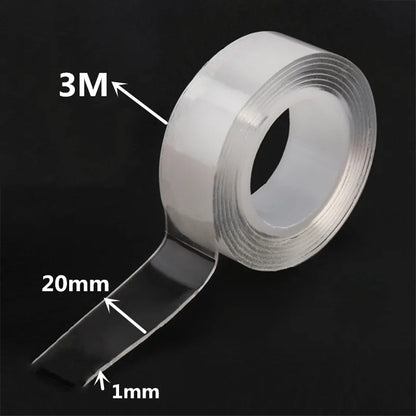 1m/3m/5m Ultra-Strong Powerful Double Sided Adhesive Nano Tape