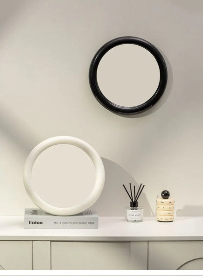 Nordic Round Glass Mirror Wall Mirror Desktop Mirror