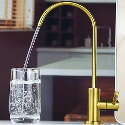 Kktnsg Water Purifier Faucet Brushed Gold Faucet Osmosis