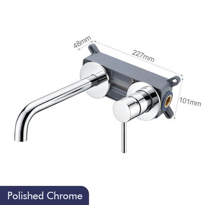 Gunmetal Basin Faucet Recessed Box Cold Sink Tap