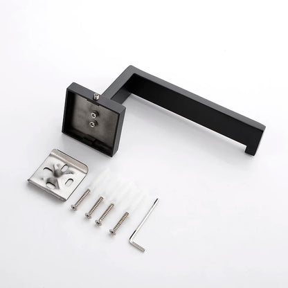 Matte Black Bathroom Hardware 304 Stainless Steel Towel
