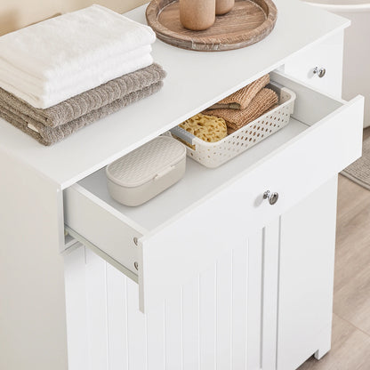 Sobuy Bzr214-W Bathroom Cabinet Laundry Collector Drawer Baskets