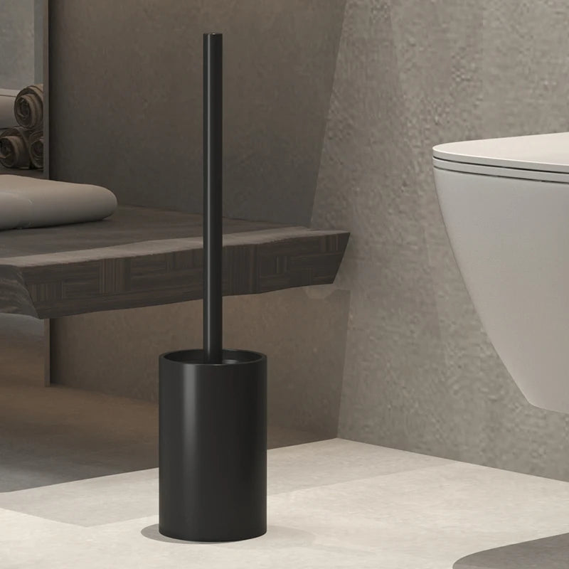 Bathroom Toilet Brush Holder Cleaning Plastic Floor Standing