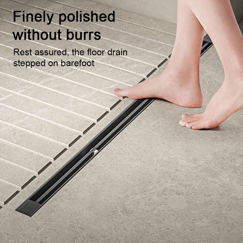 2cm Wide Floor Drain Stainless Steel Linear Narrow