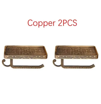Antique Brass Toilet Paper Holder Bathroom Mobile Tssue