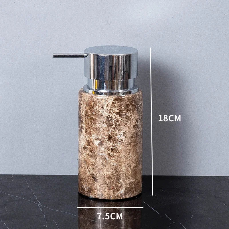 Emperador Dark Natural Marble Bathroom Brown Luxury Toothbrush