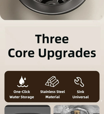Universal Sink Strainer Stainless Steel Pop-Up Drain Plug