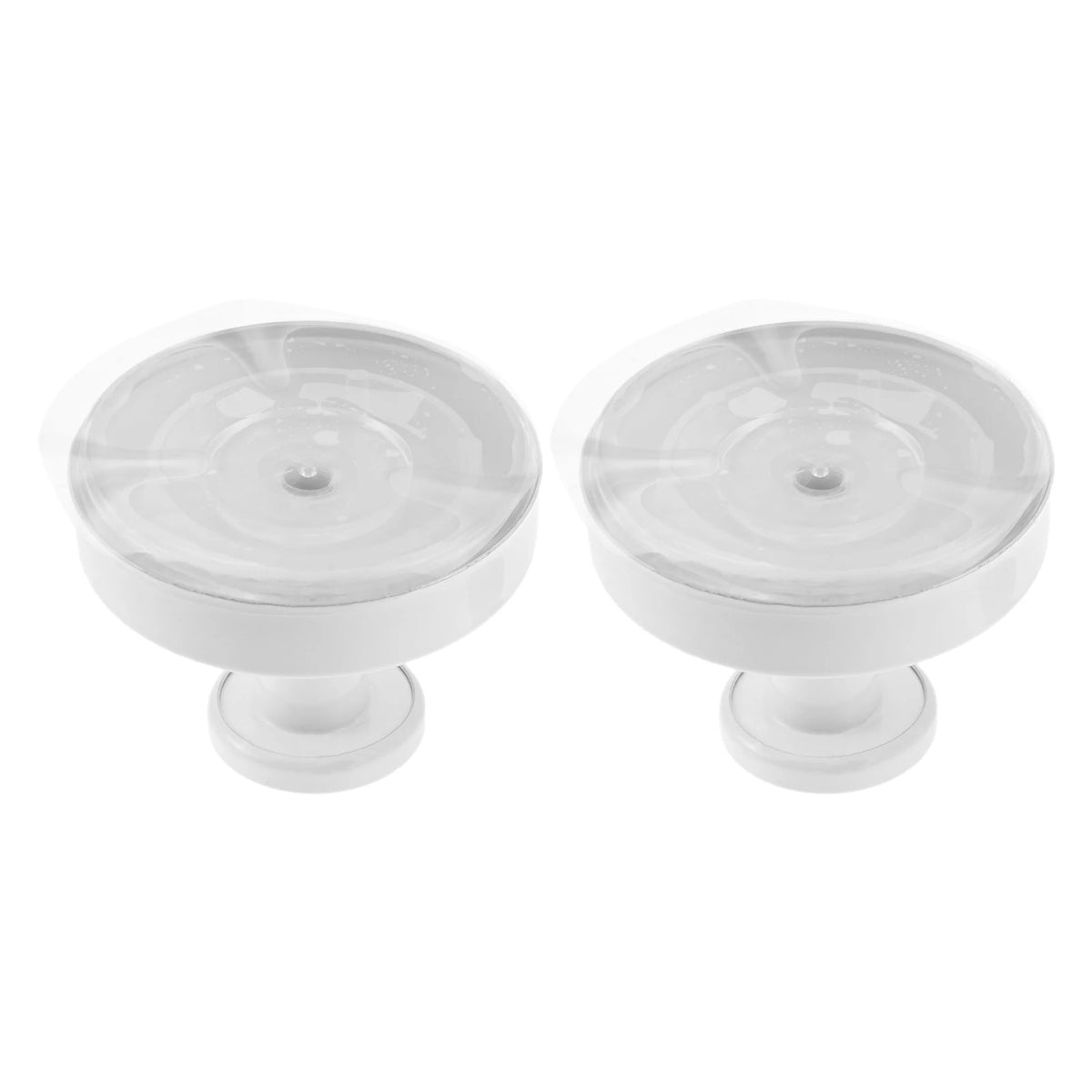 2pcs White Suction Cup Hooks Shower Removable Towel
