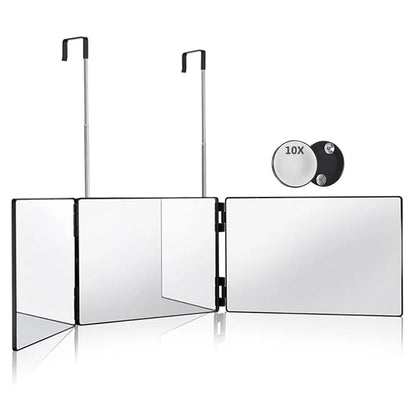 Travel 360 Trifold Vanity Makeup Mirror Height Adjustable