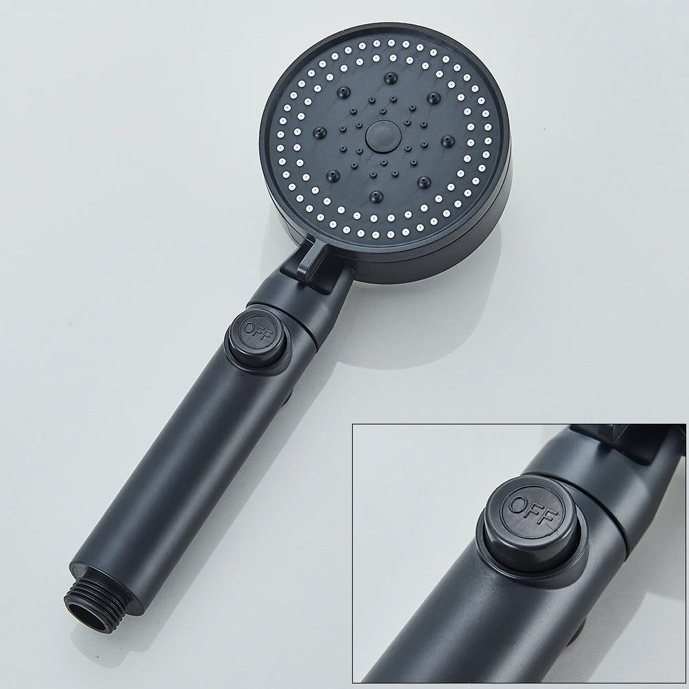 Thermostatic Shower Faucet Bathroom Black Mixertap Thermostat