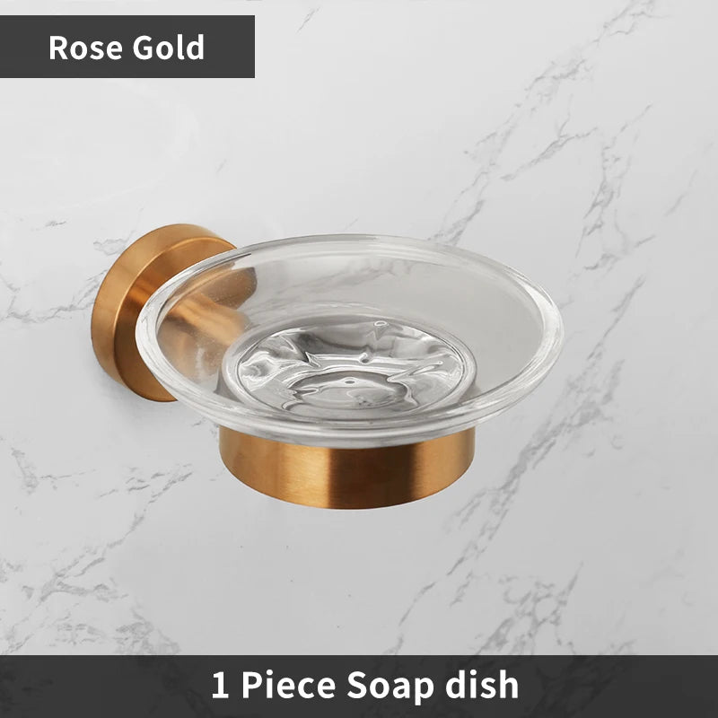 Bathroom Hardware 304 Stainless Steel Rose Gold Towel