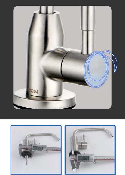 Sink Faucet Direct Drinking Tap Cold Stainless Steel