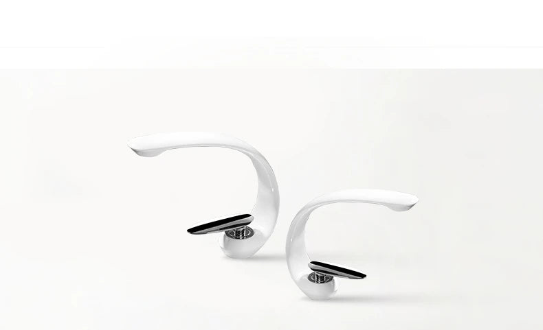 Creative Bathroom Sink Faucet Tap White Brass Wash