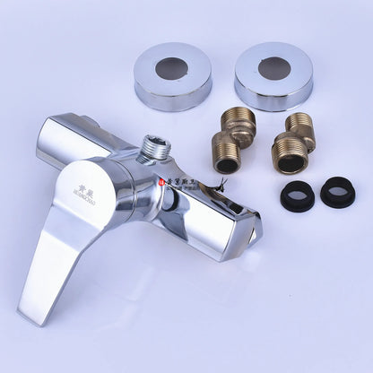 Brass Shower Faucet Mixer Valve Shower Head Hidden
